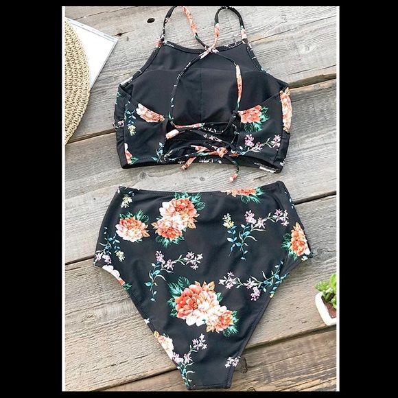 CupShe Floral Bikini swimsuit - Picture 6 of 8